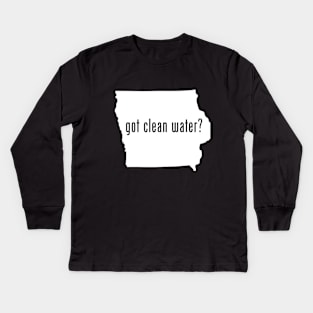 IA-Got Clean Water? Kids Long Sleeve T-Shirt